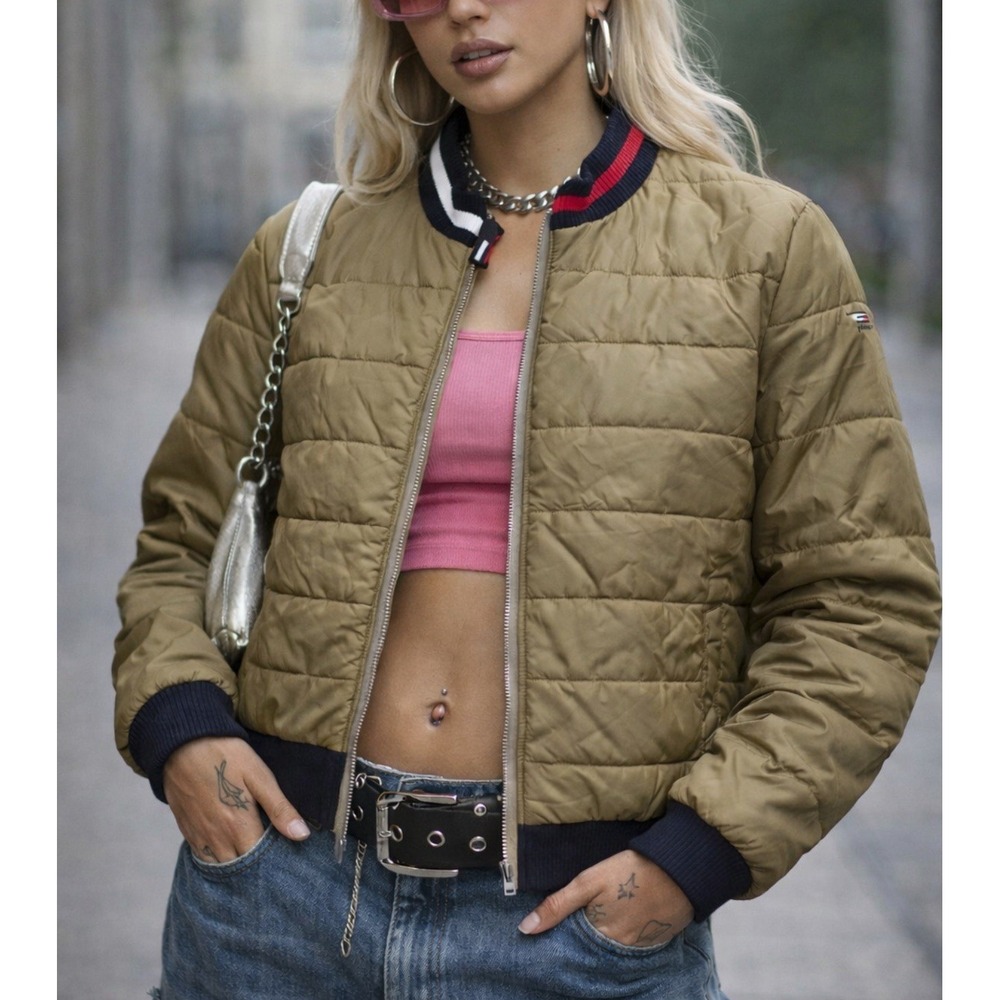Tommy‎ Hilfiger  Tommy Girl Y2K Authentic Puffy Coat Bomber